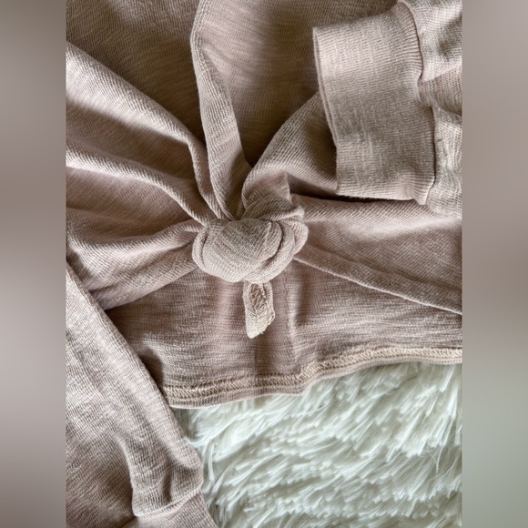 Free People Beach | Oversized Blush Pink Slouchy Chill Out Top - Picture 4 of 6